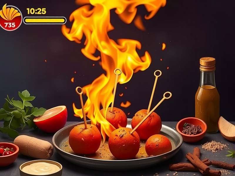 Tandoori Tikka Triumph gameplay showing spice crafting